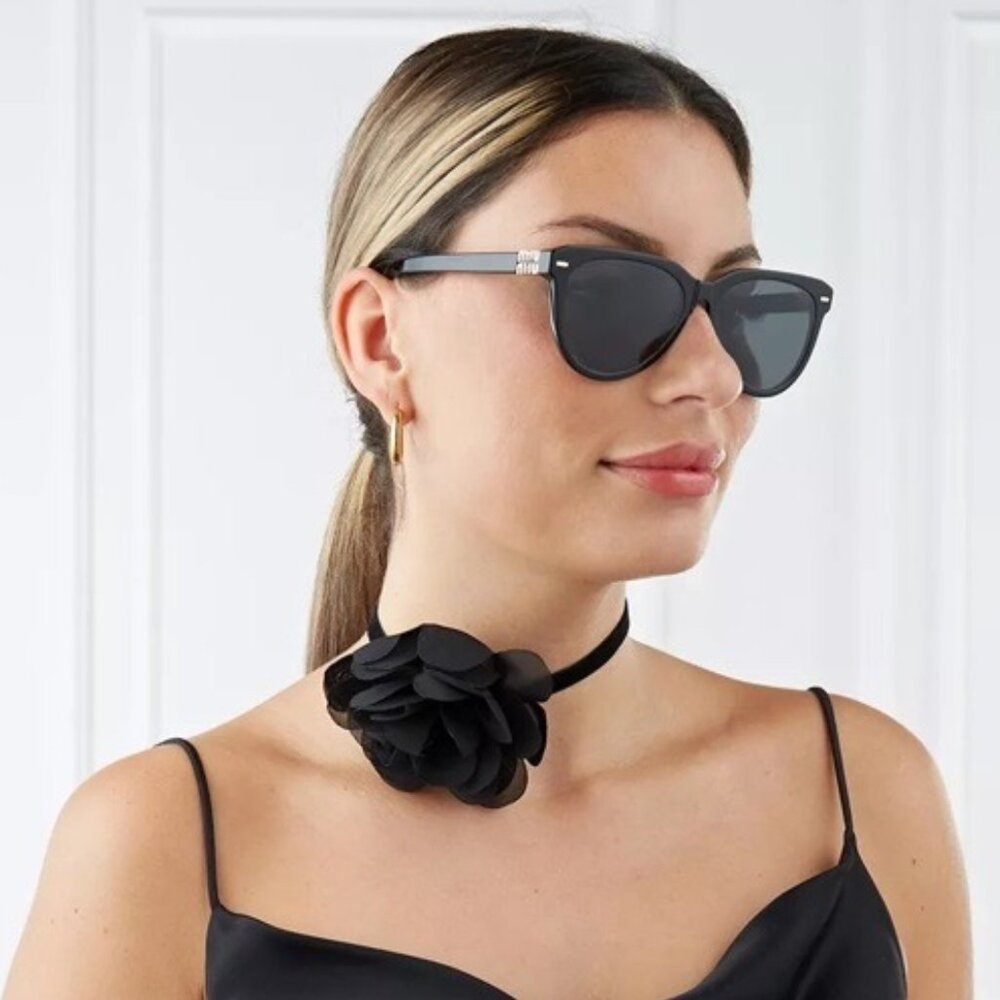 BRAND NEW Miu Miu MU12ZS 16K5S0 Black Grey Phantos Unisex Sunglasses 0MU 12ZS